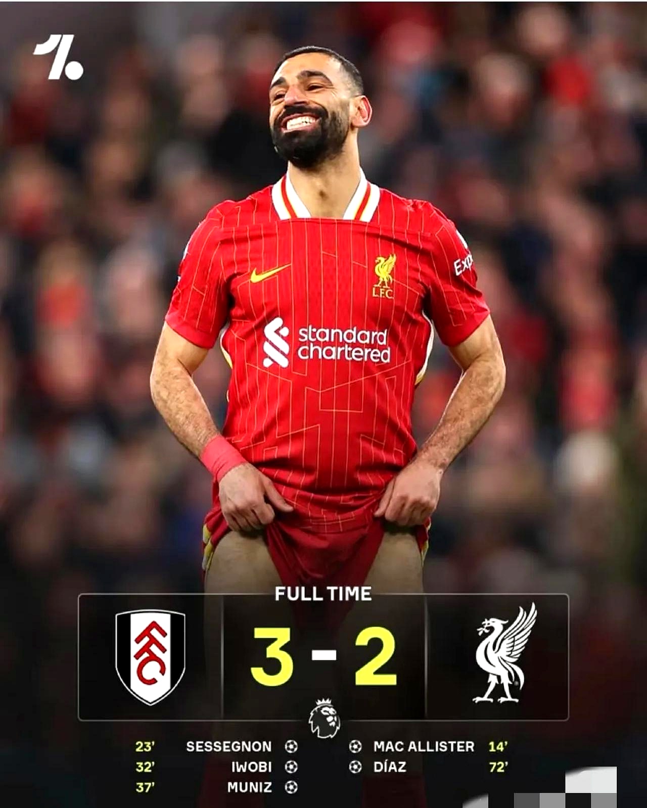 利物浦客场险胜富勒姆取得冠军关键一步 利物浦客场险胜富勒姆取得冠军关键一步